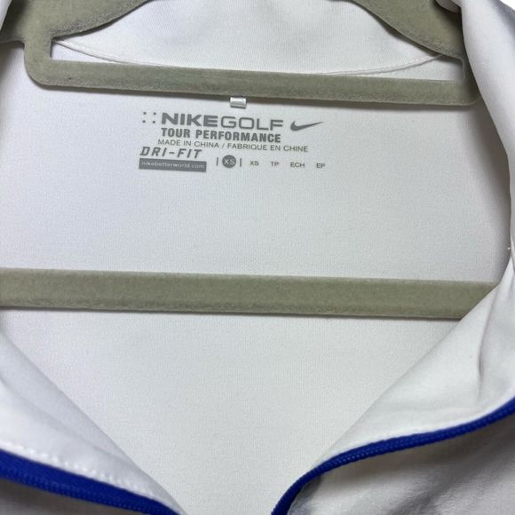 Nike 1/4 Zip Shirt Women's Large Dri-Fit Golf Short Sleeve Tour Performance - Picture 6 of 7